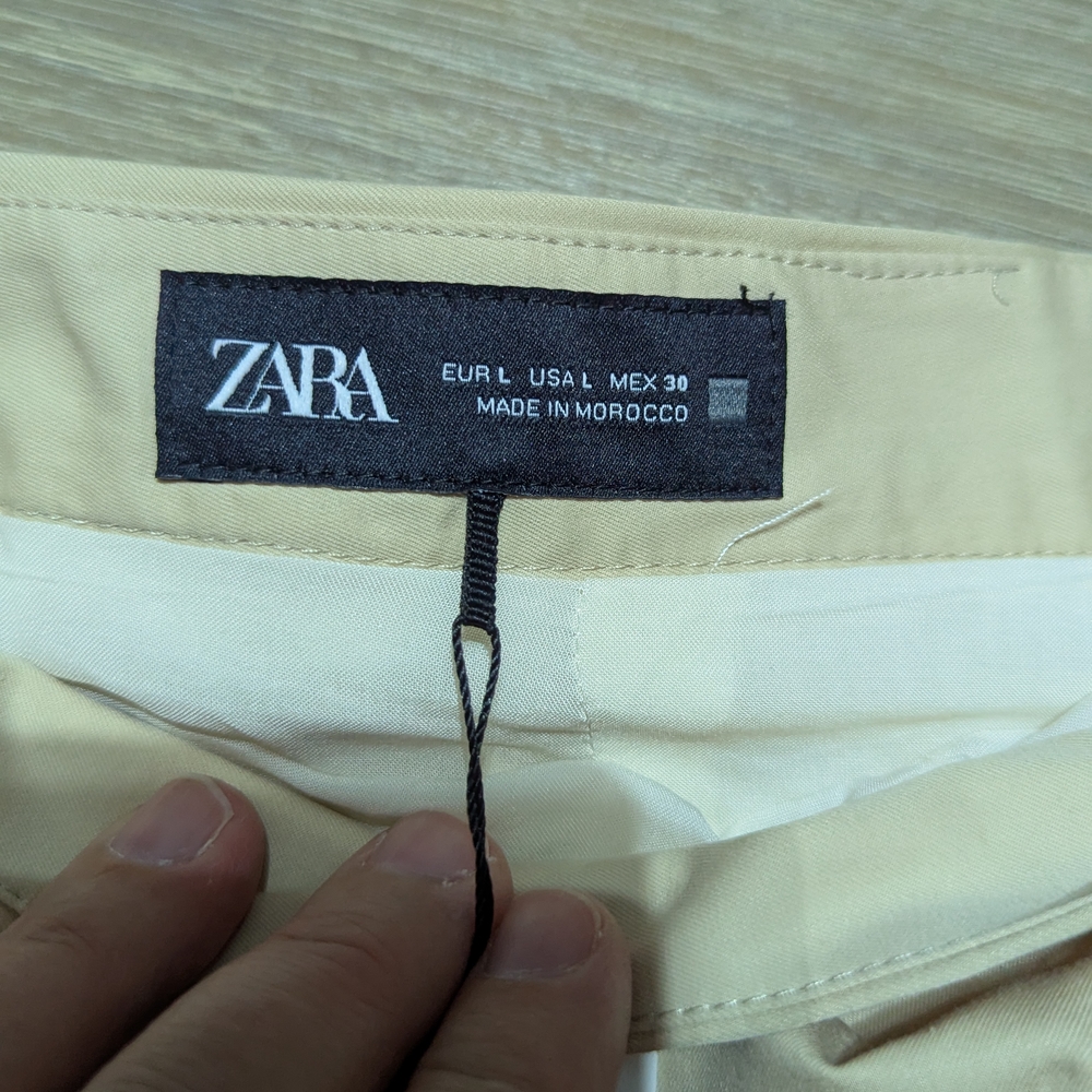 Zara Beige Pleated Mini Skirt - Picture 4 of 5